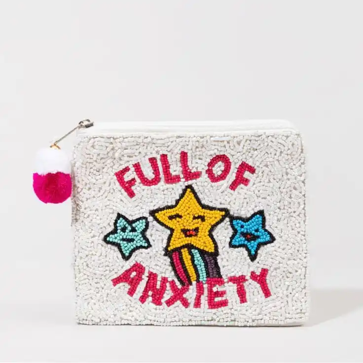 Latest Design Hand Pouch Beaded Embroidered Seed Bead Handmade Coin Purse with Customized Color for  Girl
