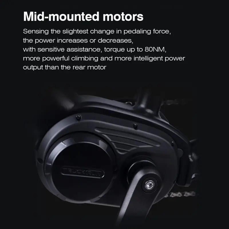 10.4Ah 36v Electric Road Bike Mid-Engine Wide Tires 9 Speed 45 km