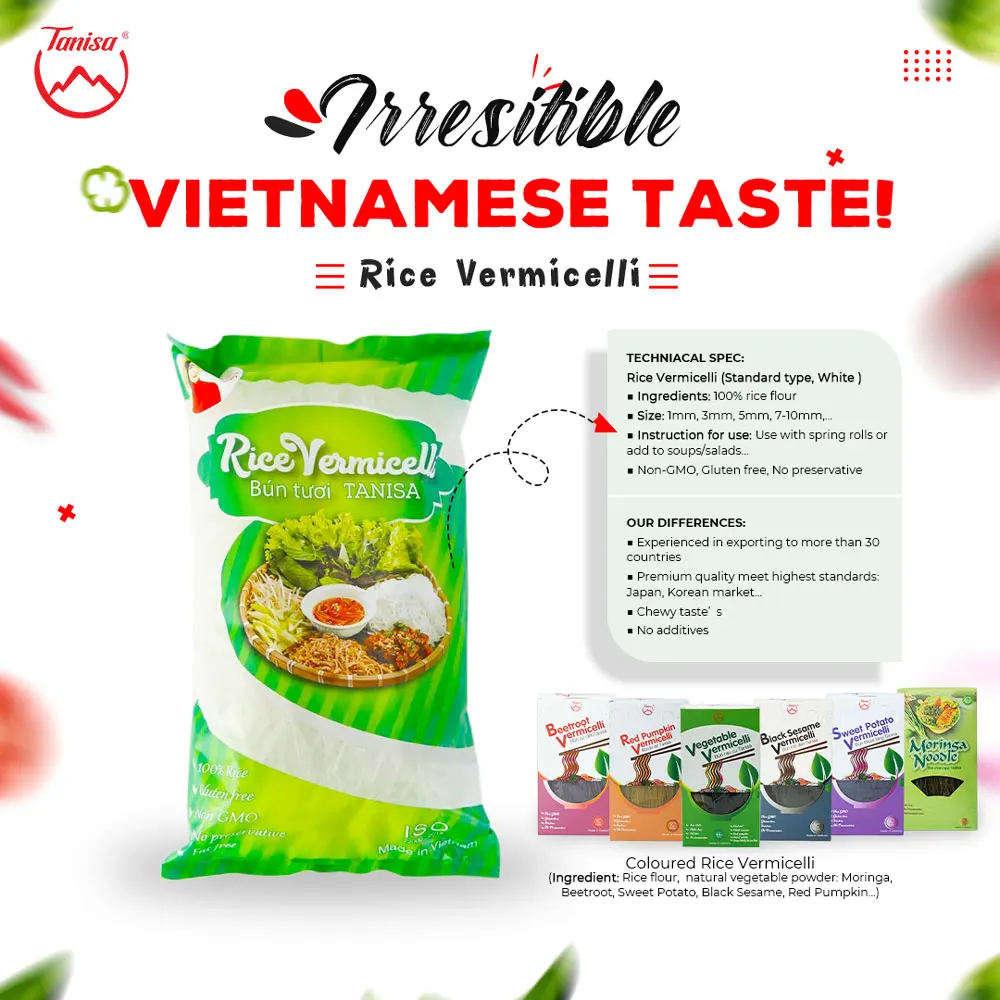 Vietnamese Dried White Rice Vermicelli | Bun Tuoi | The High Standard ...