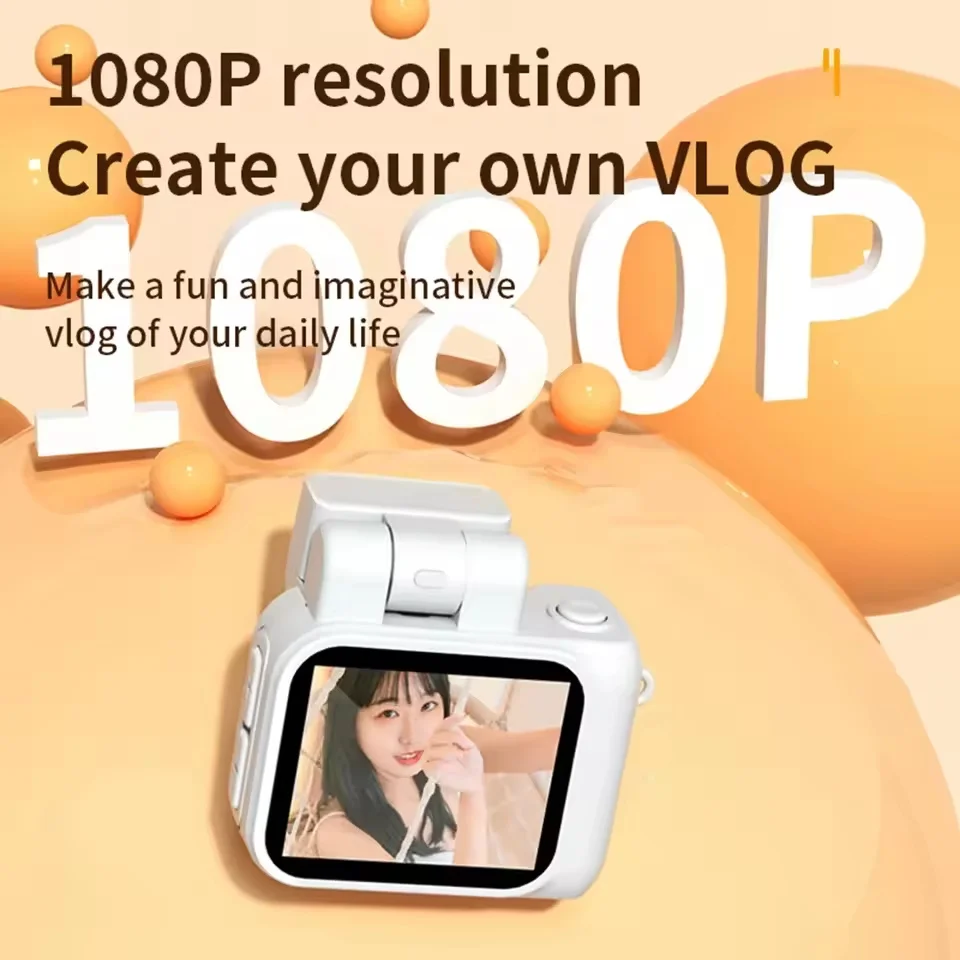 CMOS Video Recorder  CDD Digital Camera HD 1080P Compact 2MP Camcorder 3760x2128 Resolution with Charging Dock for Outdoor