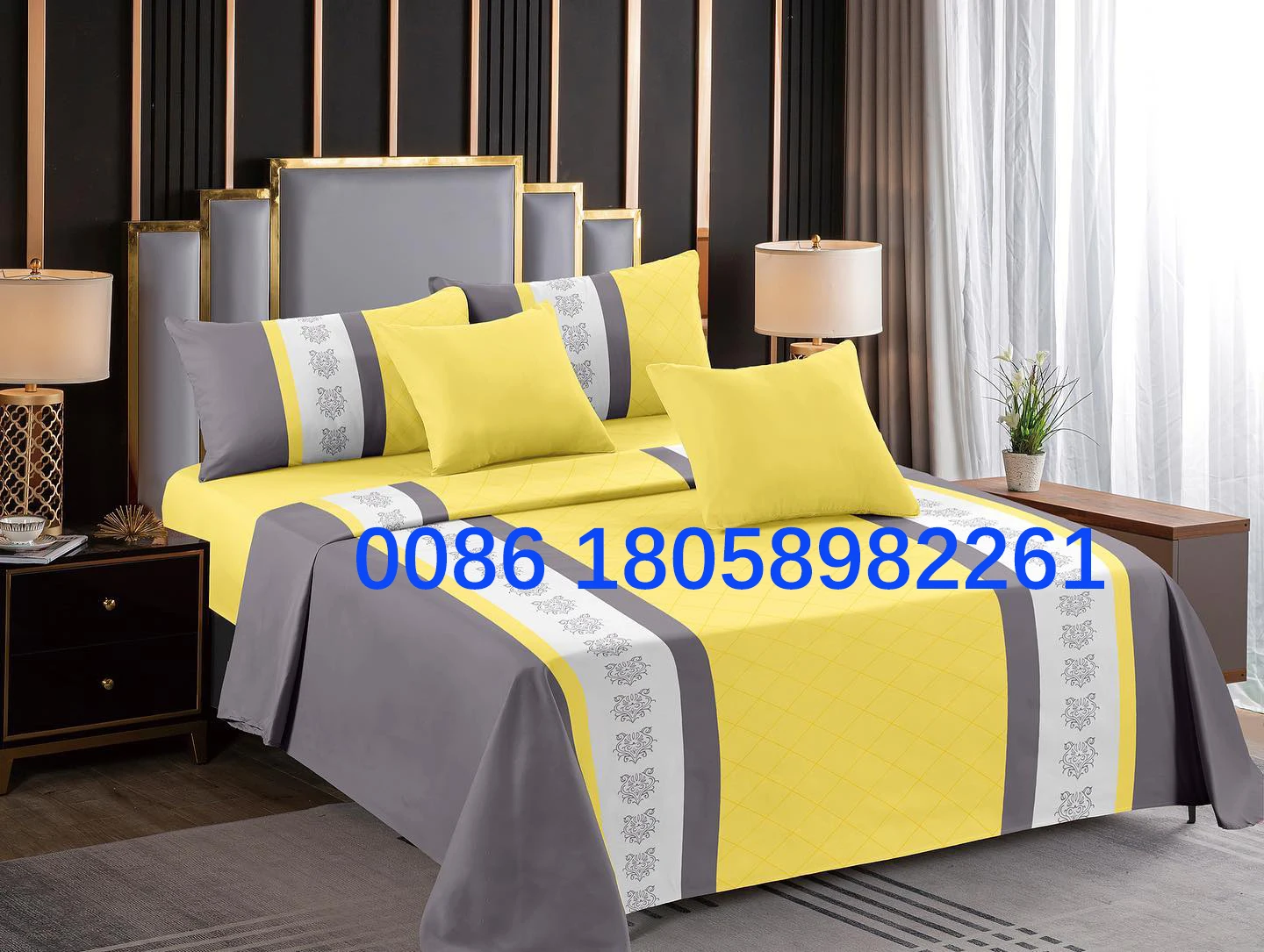 VIRUL Drap de lit Home Textile Moderne Polyester Coton Draps de Lit Draps  de Lit Simple Queen King Size Couvre-lit : : Cuisine et maison
