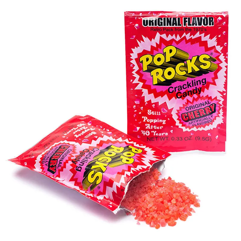 Wholesale Custom Halal Fruity Magic Pop Rocks Candy Mix Flavors Popping Powder Candy