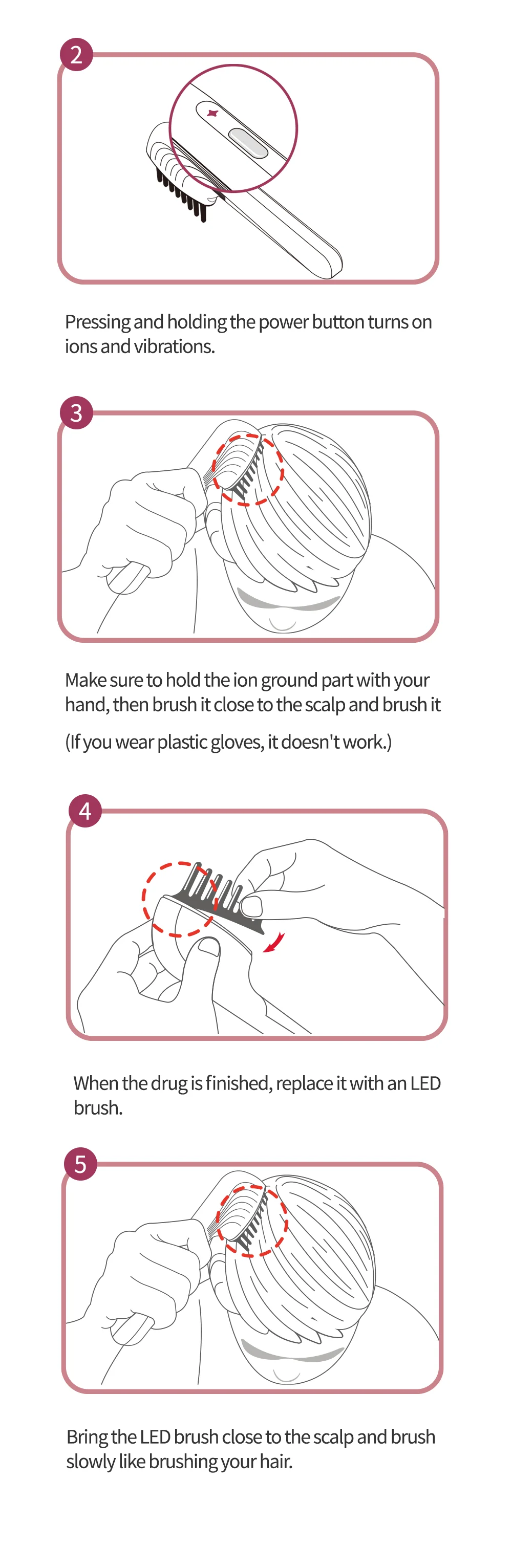 Reevaa H+ Galvanic Ion Scalp Care Device Electric Hair Care Device Hair