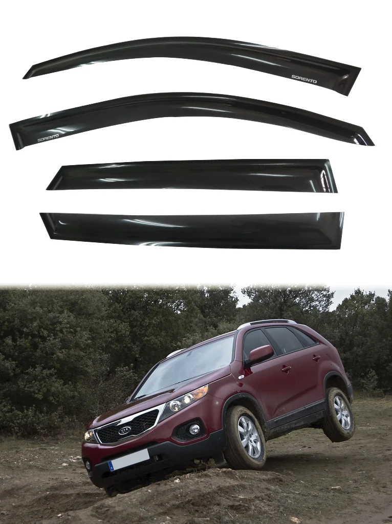 For Kia Sorento 20112015 Window Visor Vent Sun Shade Rain Guard Door