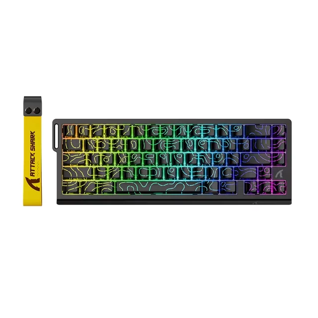 ATTACK SHARK X68HE Magnetic Switch Mechanical Gaming Keyboard Wired Type-C E-Sports Gamer Keyboard PC 66 keys