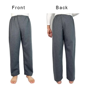 Paralyzed Elderly Open Crotch Pants Elderly Incontinence Pants Stroke Hemiplegia Bedridden Patient  Nursing Pants with Fleece