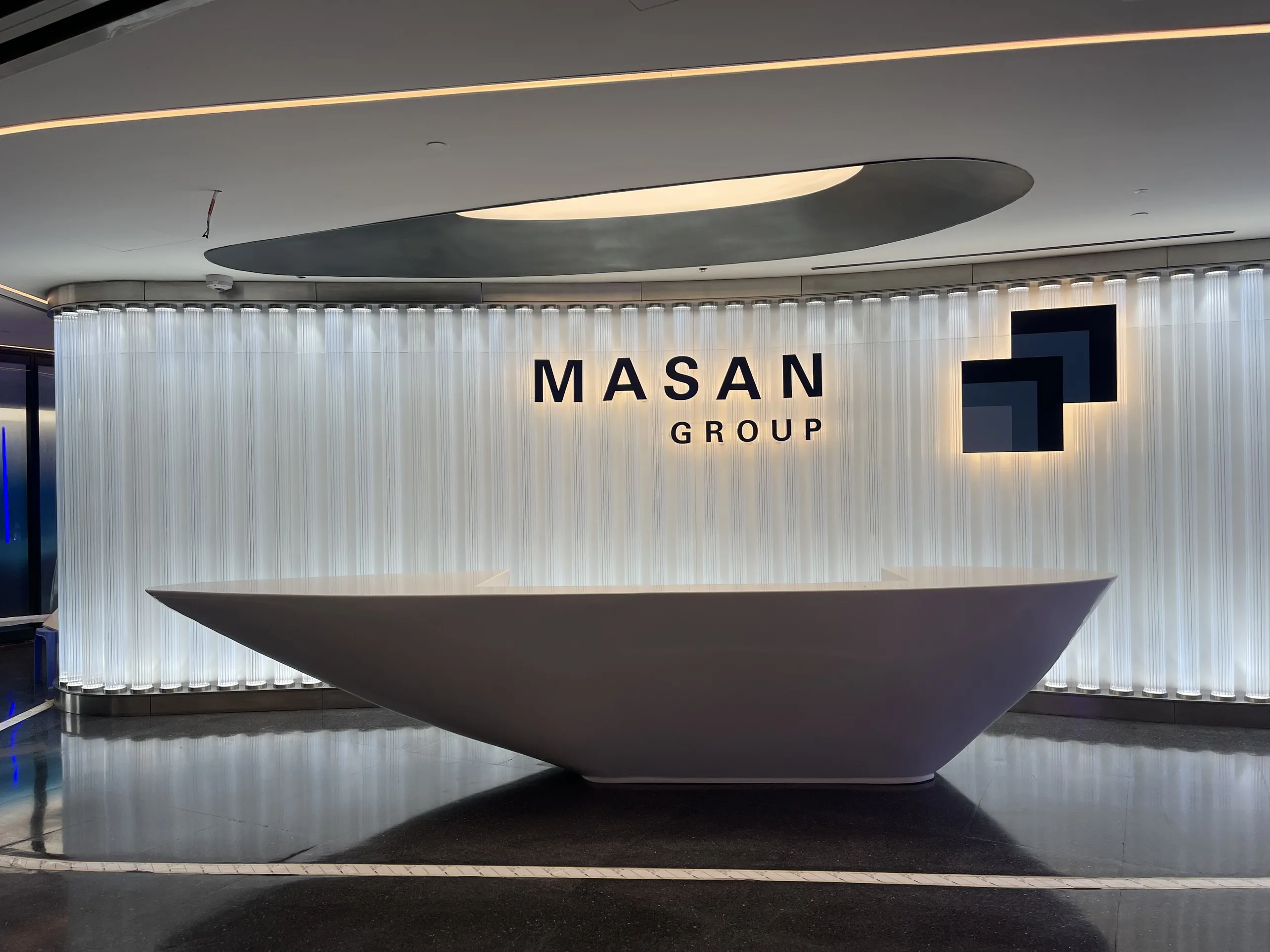 Customize Artificial Atone Reception Desk for Modern Office