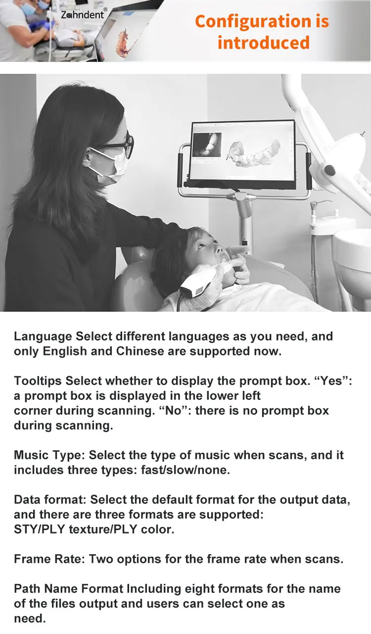 Dental Cad Cam System Zd-r2 Dental Lab Scanner 3d Dynamic Intraoral ...