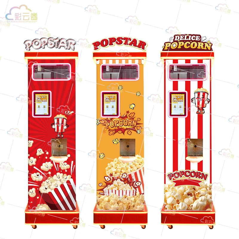Caiyunjuan Popcorn Vending Machine Automatic Manufacturing Popcorn Coin ...