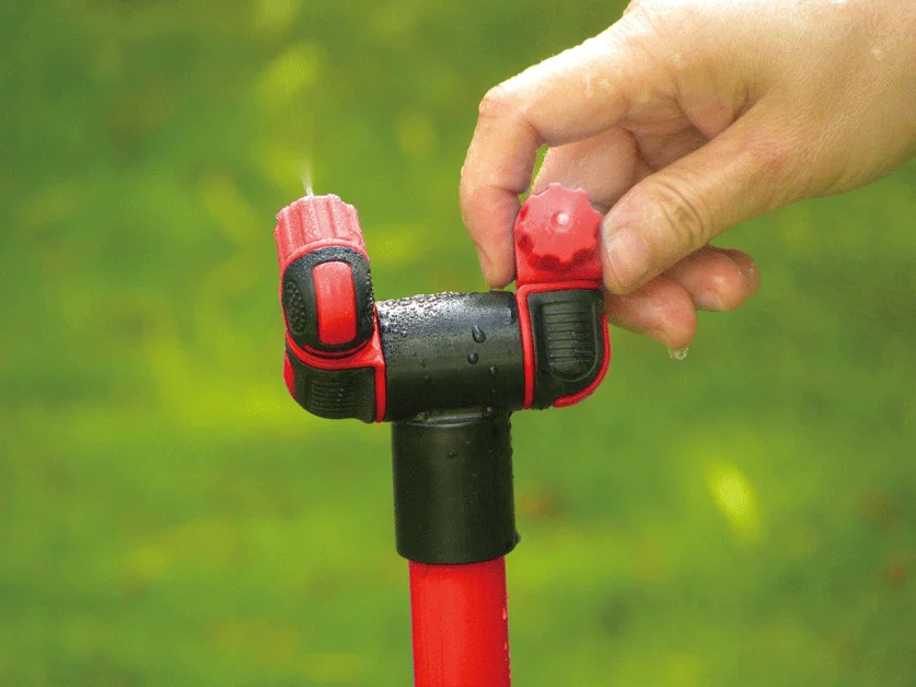 Dual-Free Angle Adjustable Nozzles Extendable Mini Misting Cooling Stand for Outdoor Garden Cooling Misting System Garden Hose