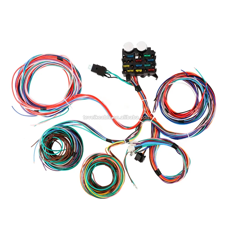 Automotive Hot Rod Universal Long Wiring Harness Complete Wiring