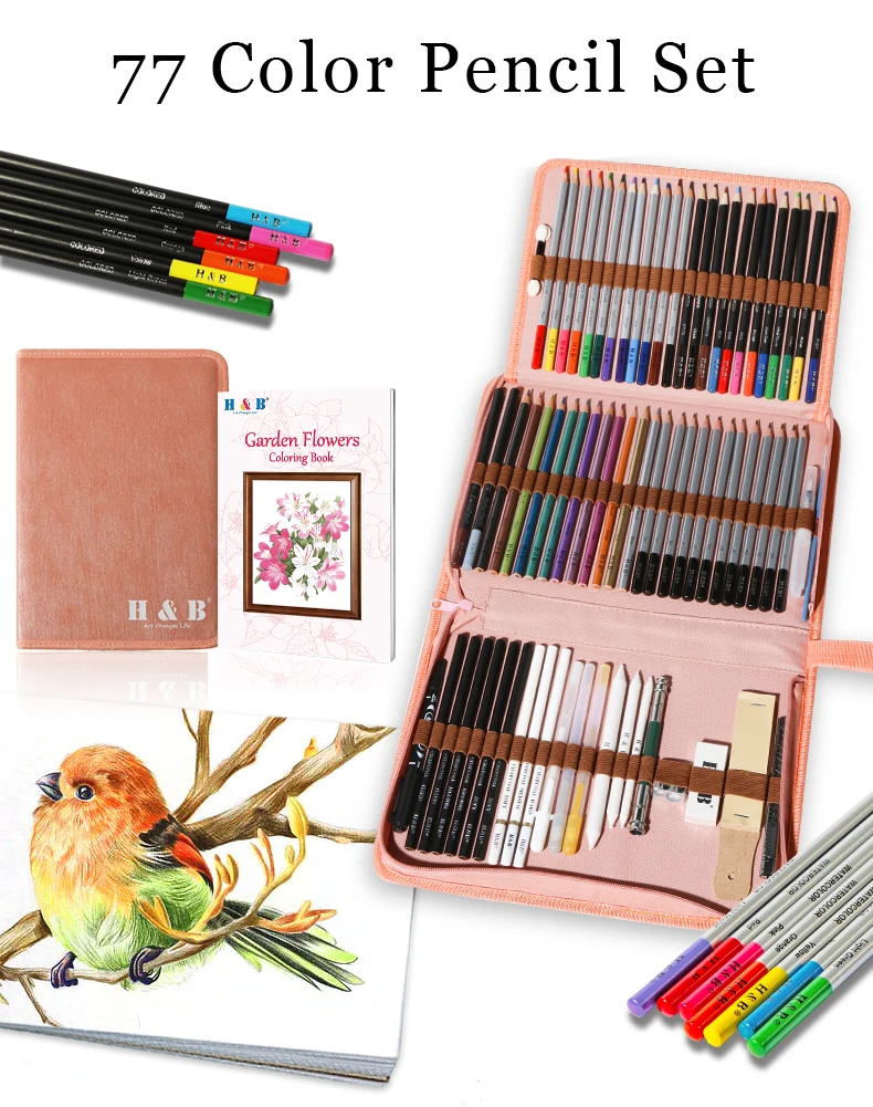 Art Supplies H&b Pencil Color Set And Drawing Colored Pencils Set For