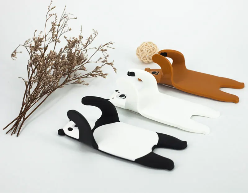 Creative Animal Cartoon Wall Adhesive Hooks Bendable Pvc Pu Gel No