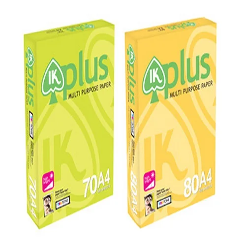 Ik Plus Multi Purpose Copy Paper 100 Wood Pulp 80gsm A4 Paper A4 (210