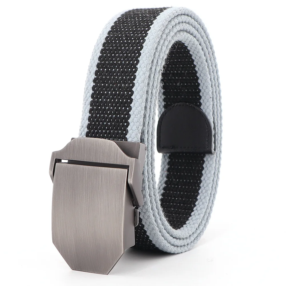BLT30 B14 Casual Leather Fabric Belts Waxed Thread Braided Woven Fashionable Versatile Canvas for Multiple Options