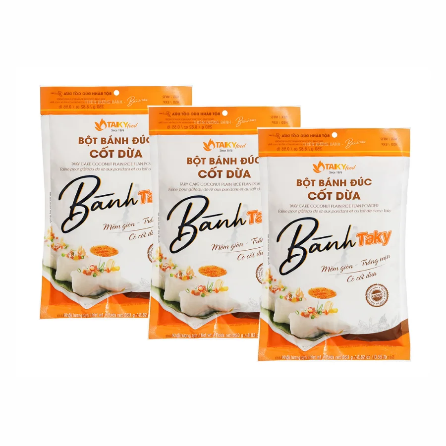 Высококачественный тайский пирог кокосовый простой рисовый флан порошок 250 г Вьетнам рисовая мука по хорошей цене