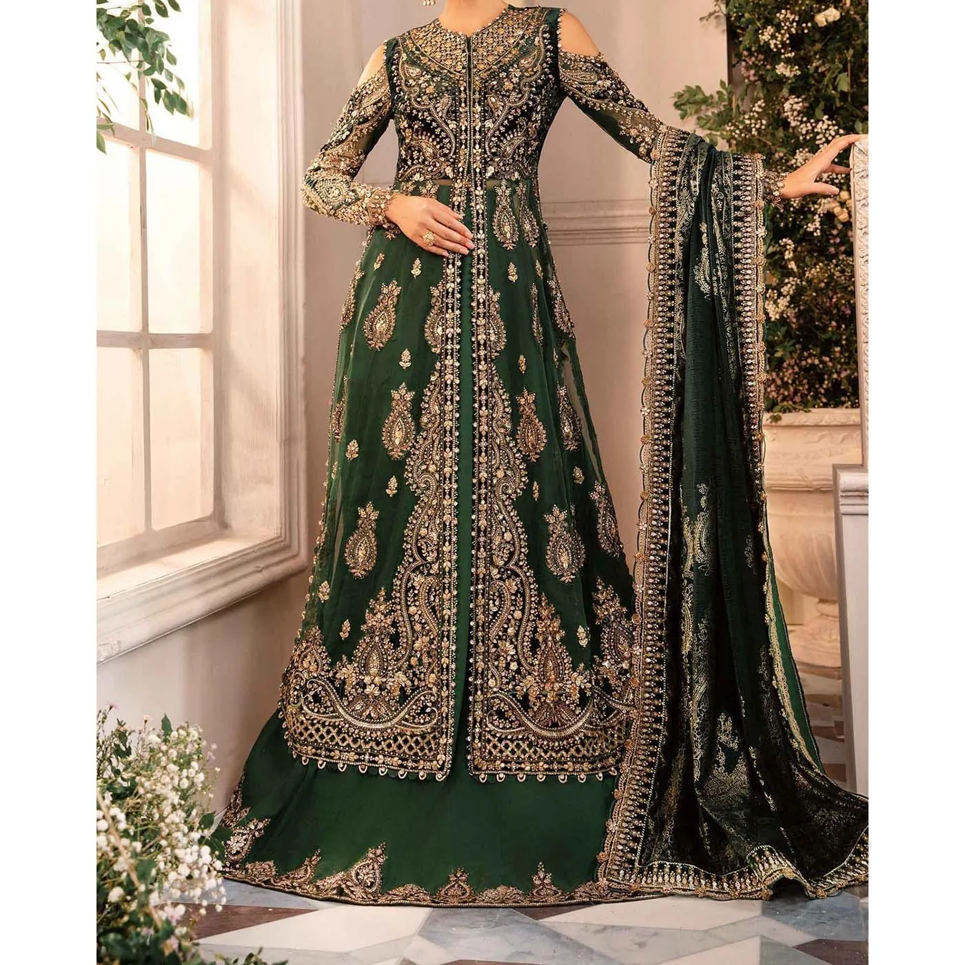 chinese dress ladies Cross Stitched Dress S