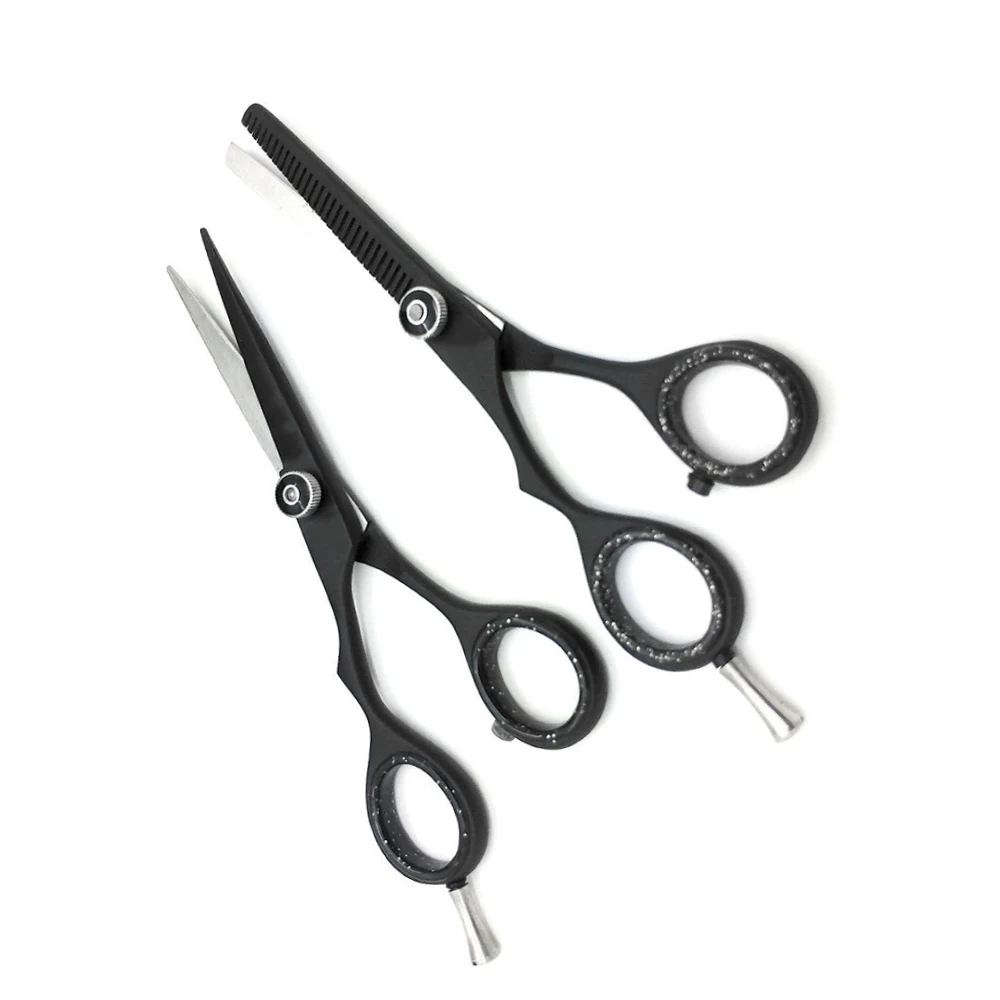 High Quality Barber Thinning Shears Kit Black Color Coated Beautiful
