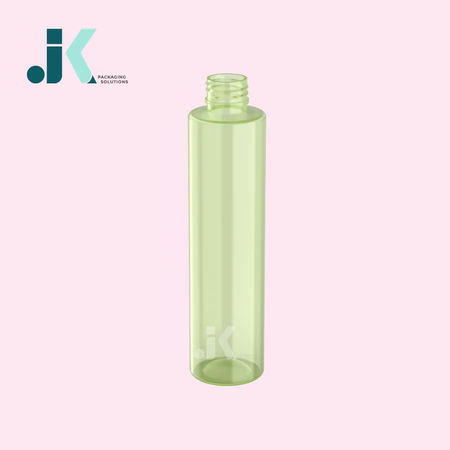 400ml Luxury Cylinder Plastic Bottle Packaging Clear Empty Pet ...