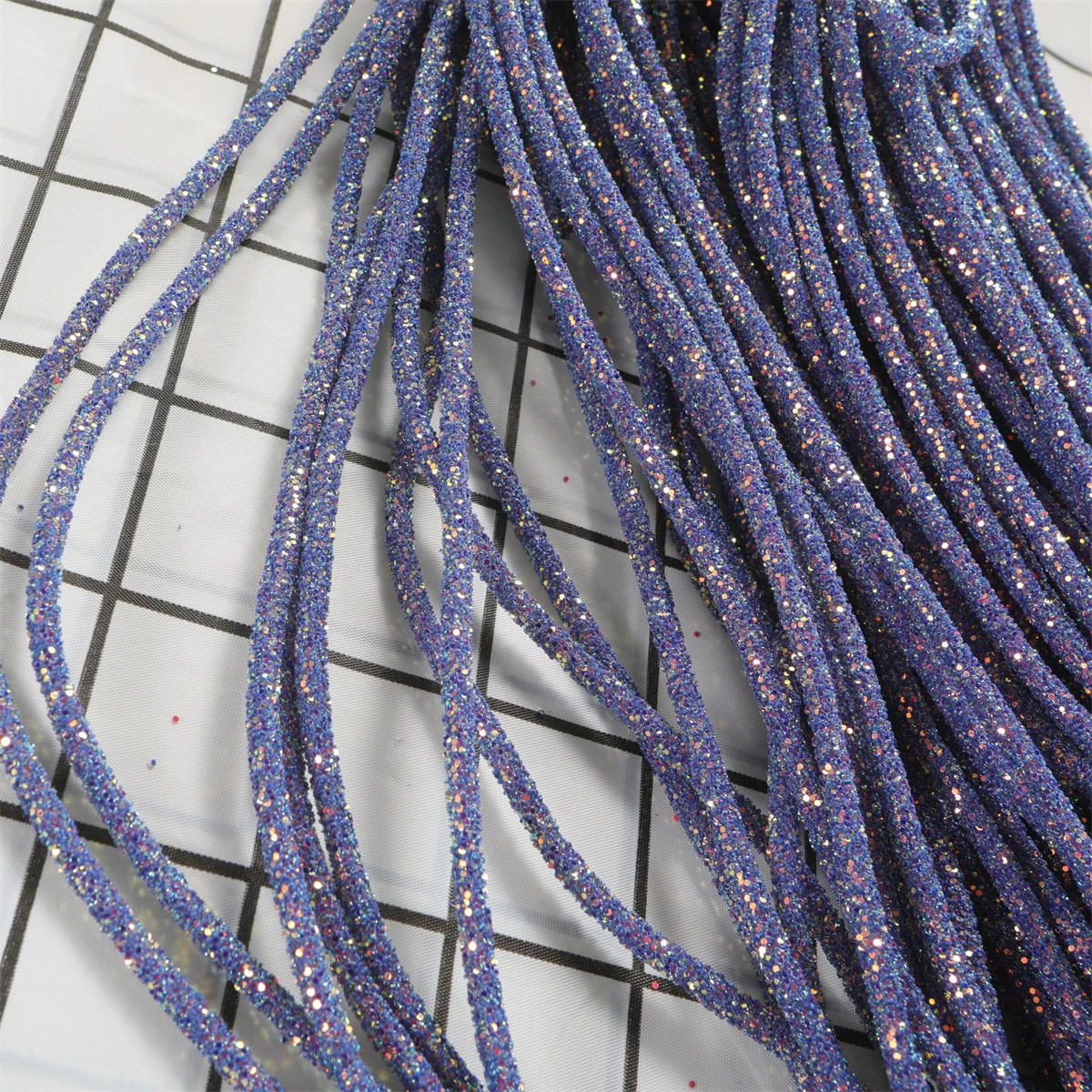 6mm Colorful Sequin Diamond Inlaid Glitter pink Rope With rainbow Shoe ...