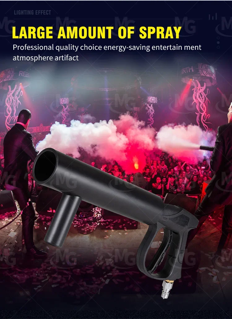 Handheld Smoke Jet Cannon Fog Machine Jet Cryo Co2 Gun for Stage Concert Party Disco Dj Night Club Event Shows