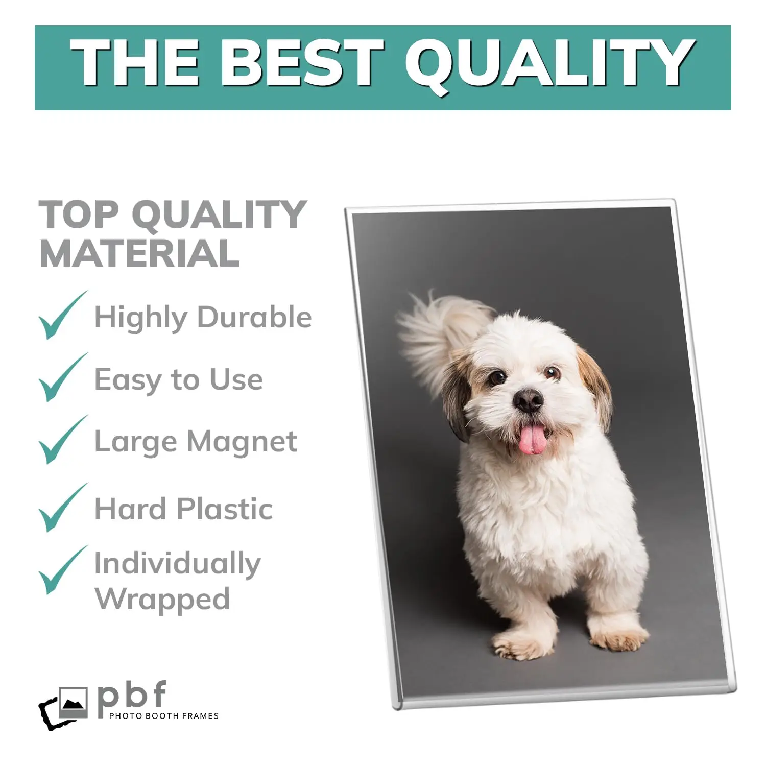 Magnetic Picture Frames for Refrigerator | Clear Magnetic Acrylic Frames | Magnetic Photo Holders for Fridge, Locker, Cubicle