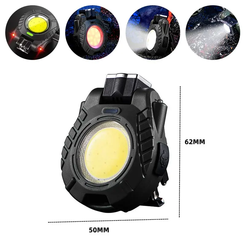 Plastic LED COB Hat Clip Headlamp Portable Mini Camping Head Light Multifunctional Light weight EDC Flashlight Mini manufacture