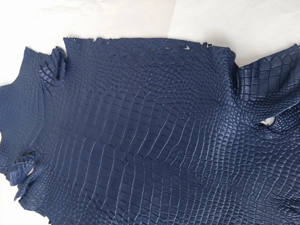 High Quality Tanned Leather Wholesale Real Croc Leather Matte Finish