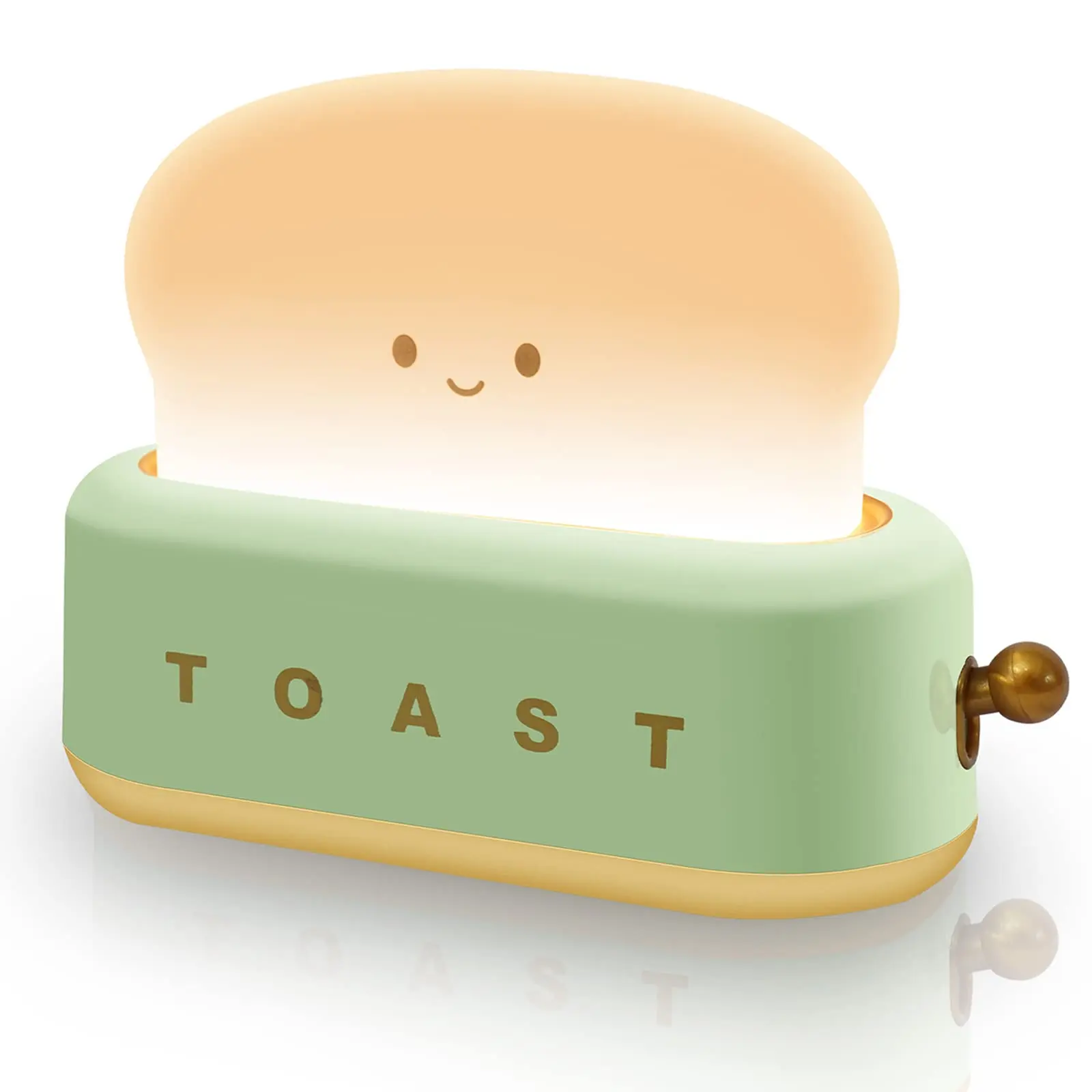 Decorative 3D Toaster Lamp Dimmable Baby Room Led Kids Gift Rechargeable Portable Night Light Bread  Mini Decor Lamp