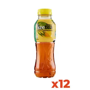 Fuze Tea Premium Quality Lemon & Lemongrass Iced Tea 400ml PET Bottle 12 Bottles Home Delivery
