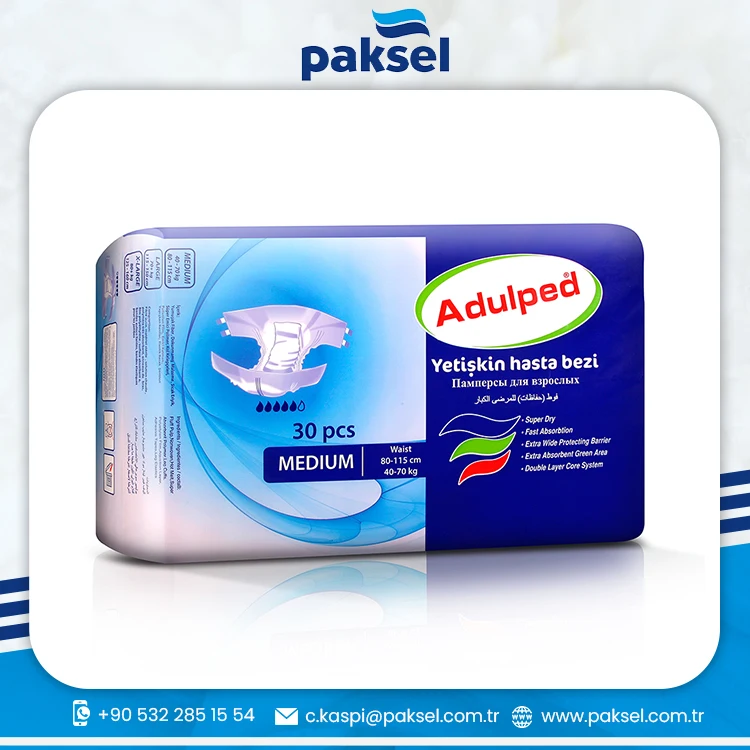 Top Sale Adulped Adult Unisex Diaper Available In Medium Large And