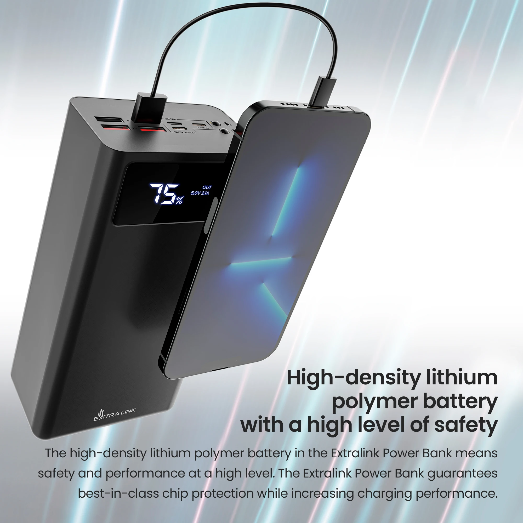 外链接EPB-114 50000毫安时黑色电源组usb-c发光二极管手电筒功能电子| Alibaba.com