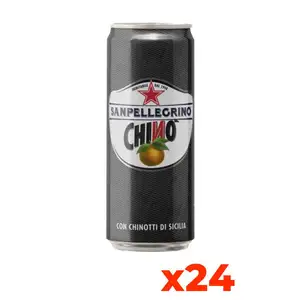 Sanpellegrino Italian Chinotto Soda Premium Quality 330ml Sleek Can 24 Cans for Home Delivery Premium Carbonated Drink