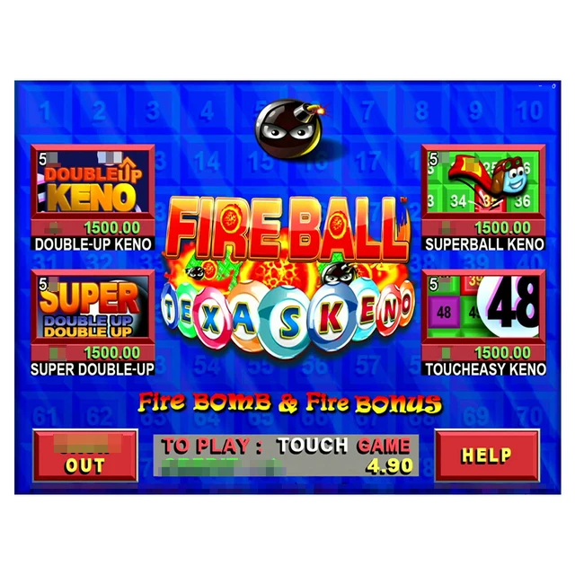 Fire Ball Fireball Keno Arcade Machine Video Game Coin Operated Games ...