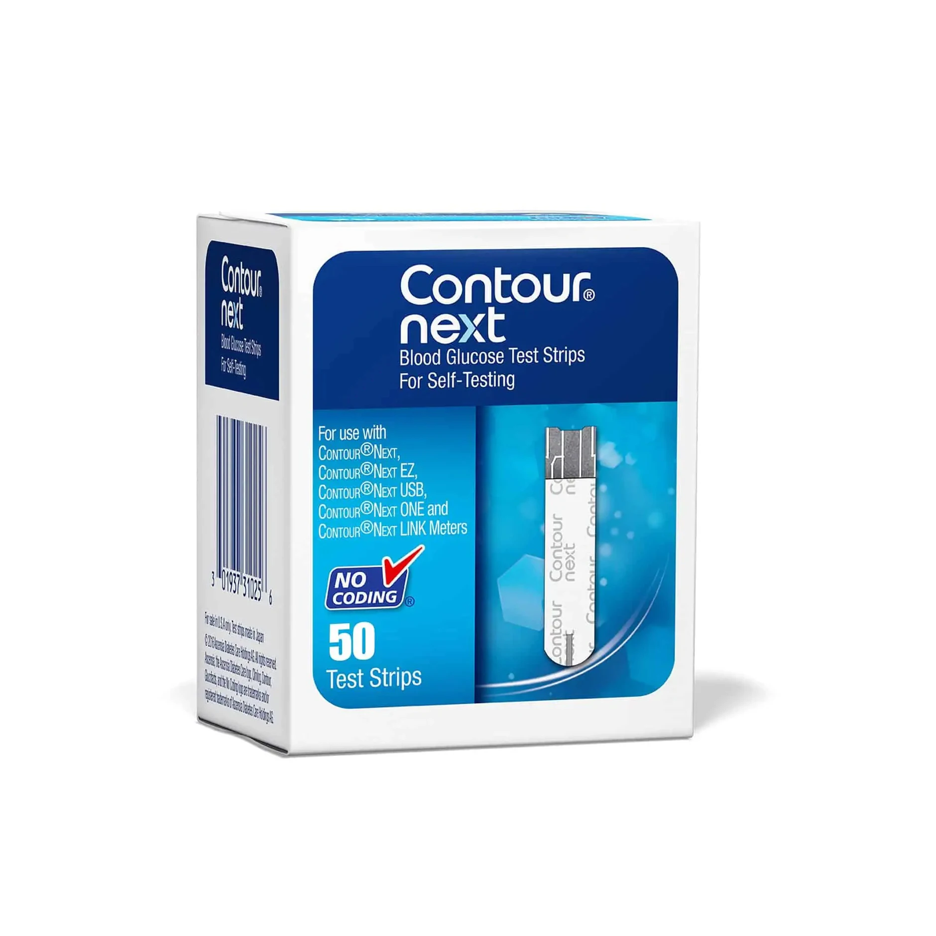 Bayer Contour Next Test Strip Blue Blood Glucose Test Strip (50 Count ...