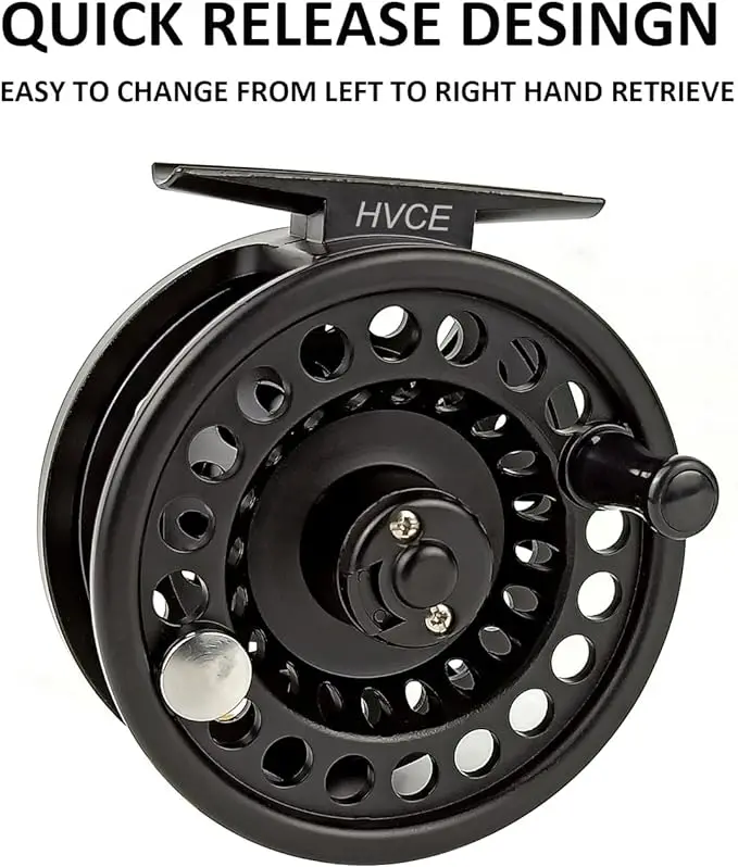 classic large arbor fly reel Wholesale New Graphite Large Arbor Classic Trout Fly Reel Left Hand for  Lake & River Fishing BTI-02B-HVCE (B05)