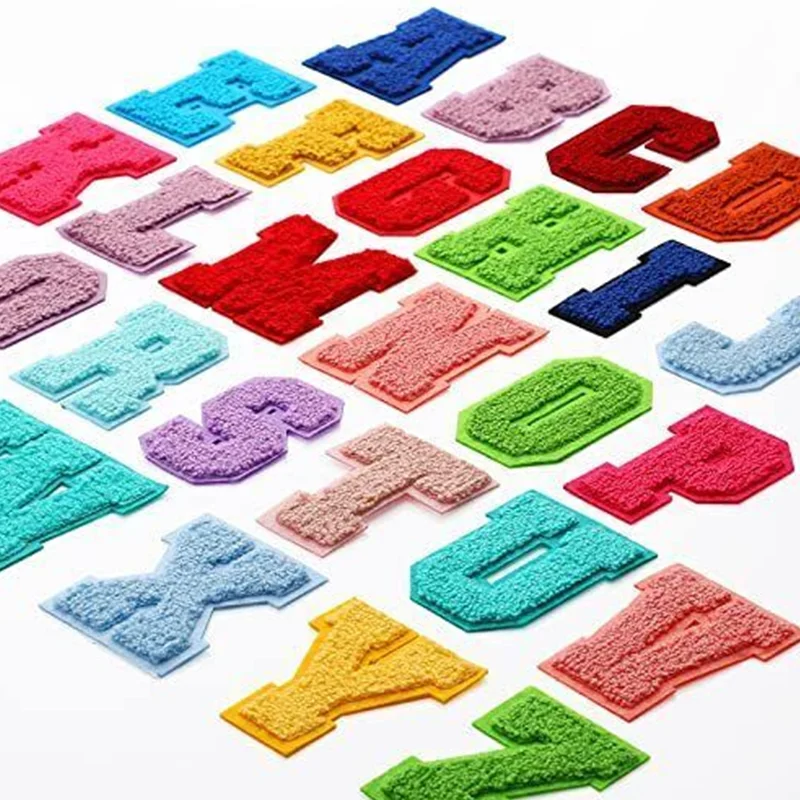 Wholesale Woven Custom Design Towel Chenille Letter Embroidered Patch ...