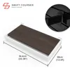 Frame (White) + Wood Shelf (Dark Brown)