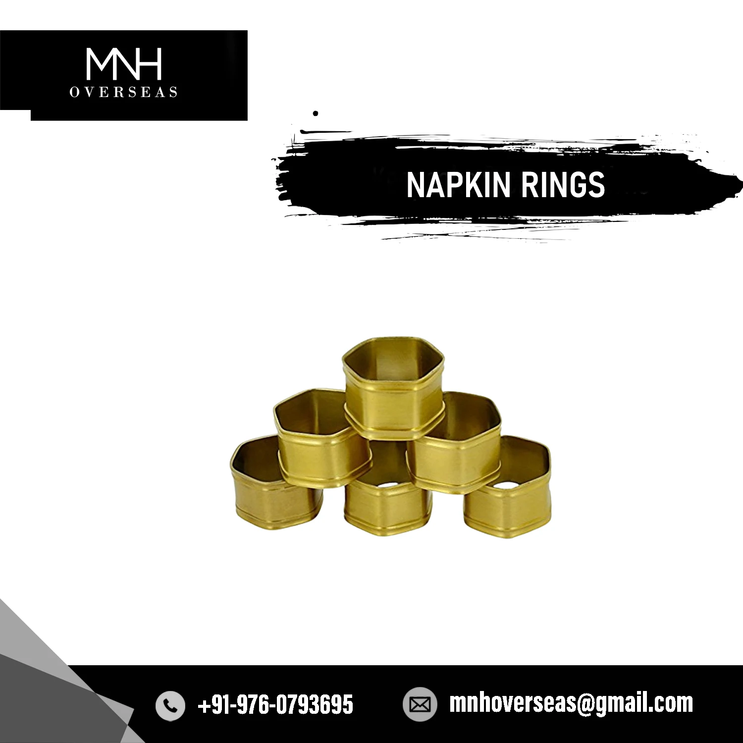 Simple Creative Iron Metal Finished Napkin Rings Use For Buy Stylish