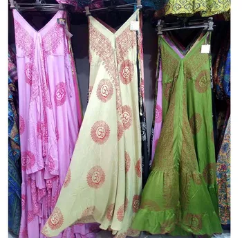 Vestido Largo De Tela De Rayón Con Estampado De Ohmios Para Mujer,Ropa ...