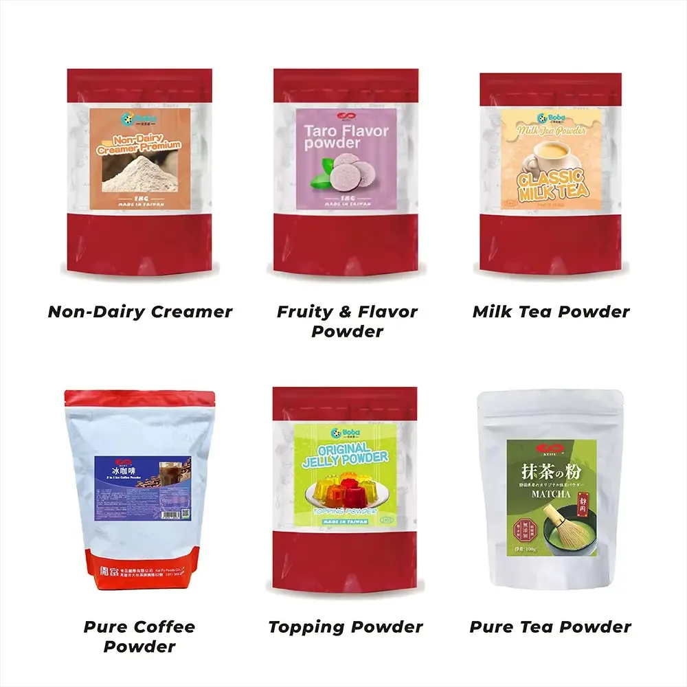 Pure Japanese Matcha Powder Drink Made in Taiwan for On-the-Go with Jelly Cup Packaged in Bag