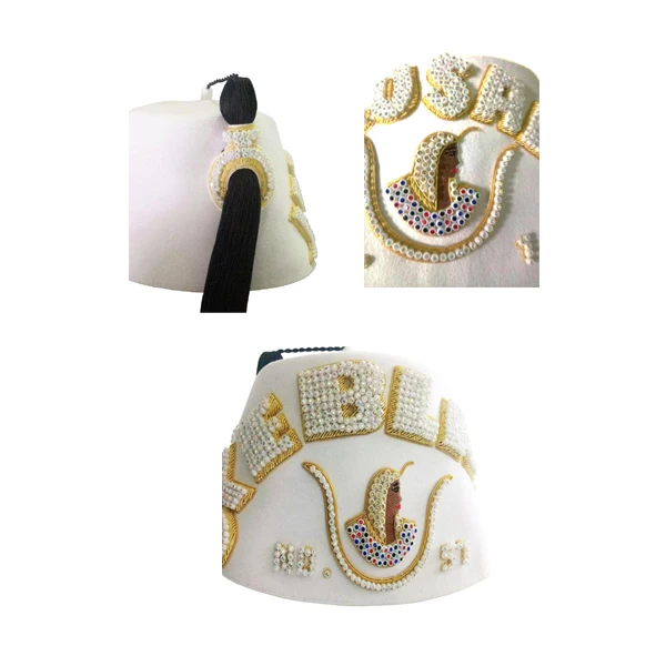 【スタマイズ】 Shriner Fez Masonic Regalia International Kader Shriners Fez