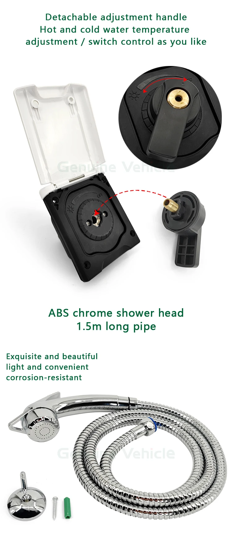 Genuine Vehicle Rv Shower Box Motorhome Accessories External Shower For