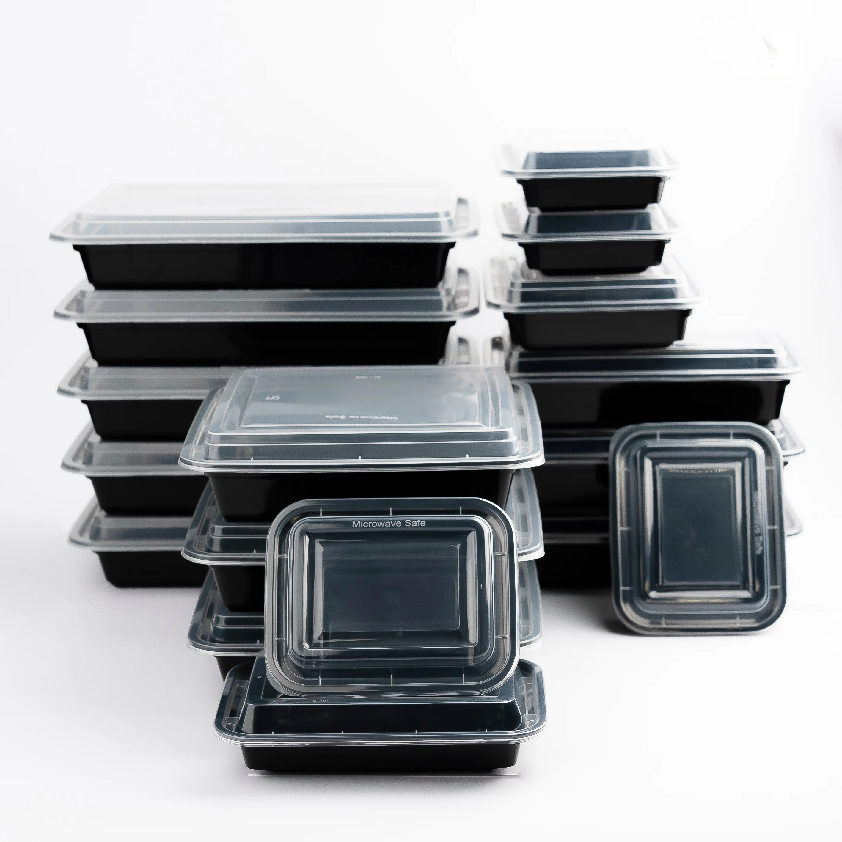 100% Premium Quality Custom Container Small Clear Plastic Disposable PS PET Box for Lunch