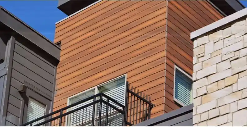 Cladding Package Foju Outdoor Garden Wpc Wall Cladding Composite Exterior Wooden Grain ...