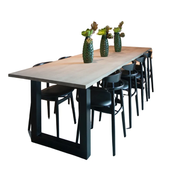 Customized Service Luxury Dining Table Solid Wood Furniture Made In Vietnam Manufacturer