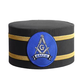 33 Degree Masonic Grand Sovereign Crown Crowns Cap Black Hat Masonic ...