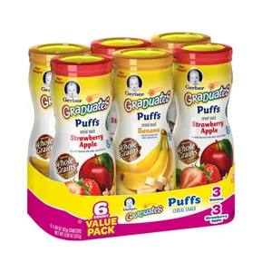 Wholesale Gerber Graduates Baby Dried Refined Cereal Puffs in Box at Low Price