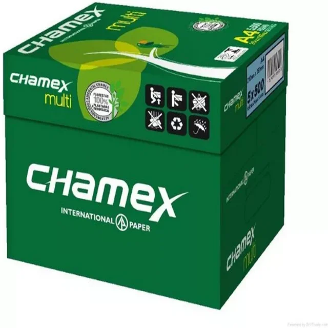 High Quality Chamex Manufacturers OEM 70GSM 75GSM 80GSM 100% Pulp A4 Paper Copier 500 Sheets/Ream - 5 Reams/Box A4 Copy Paper