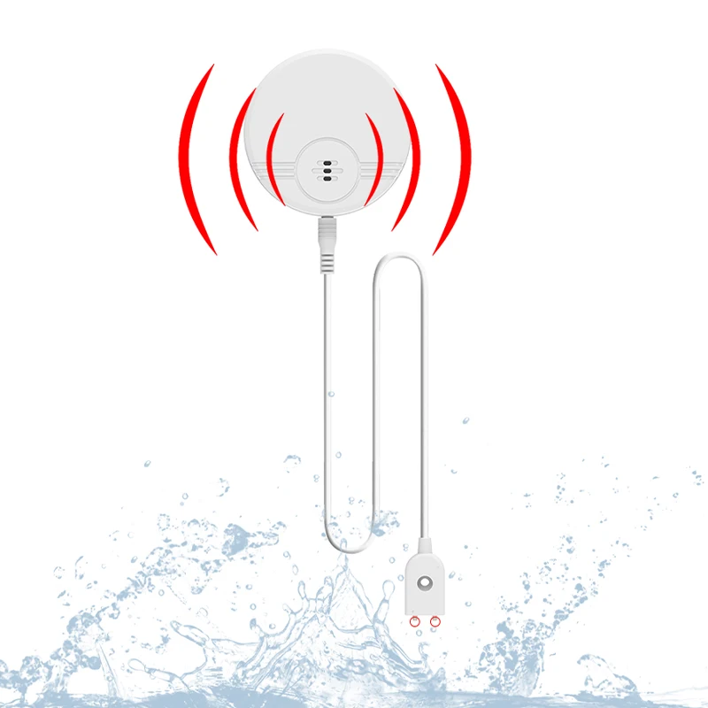 Wireless 135DB Water tank Overflow Low Battery Reminder Alarm  Funny Water Leak Detection Alarm for Home